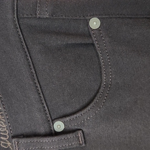 7 For All Mankind Ponte Stretch Brown Jeggings/Skinny Ankle Pants, Size 27 ~ GUC - Picture 9 of 13